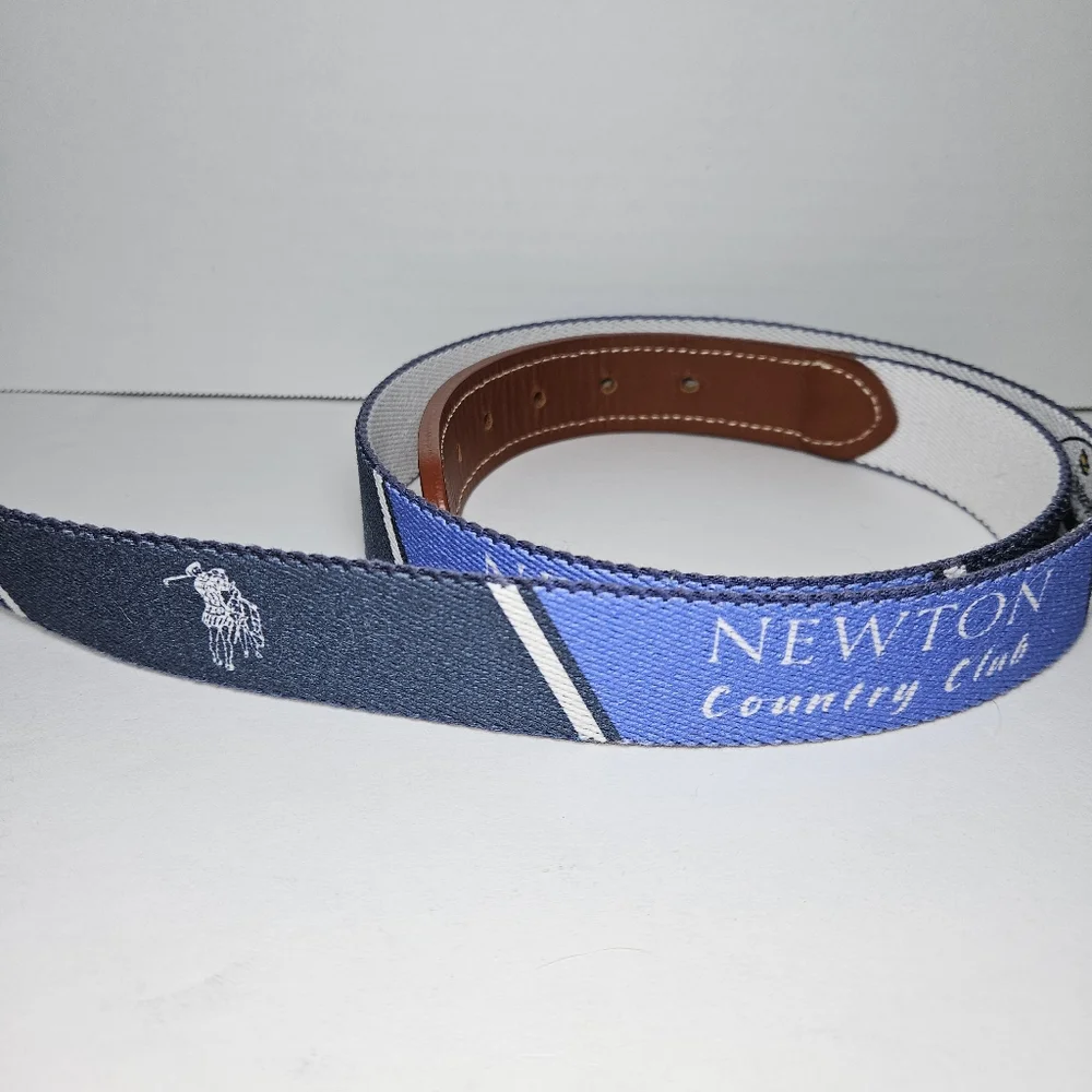 Newton Country Club Mens Golf Belt by Doc Murphy Sz 40 Adjustable Leather - Picture 2 of 7